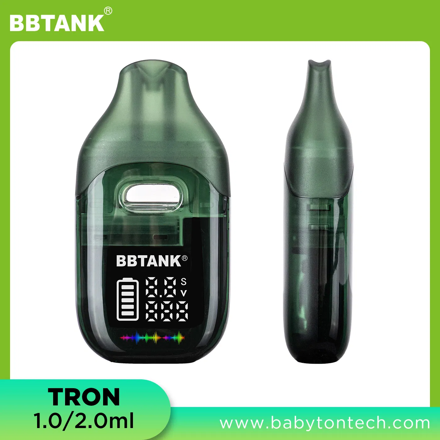 Bbtank Tron PRO Vape Disposable — Ceramic Core, Leak-Proof &amp; Postless Design