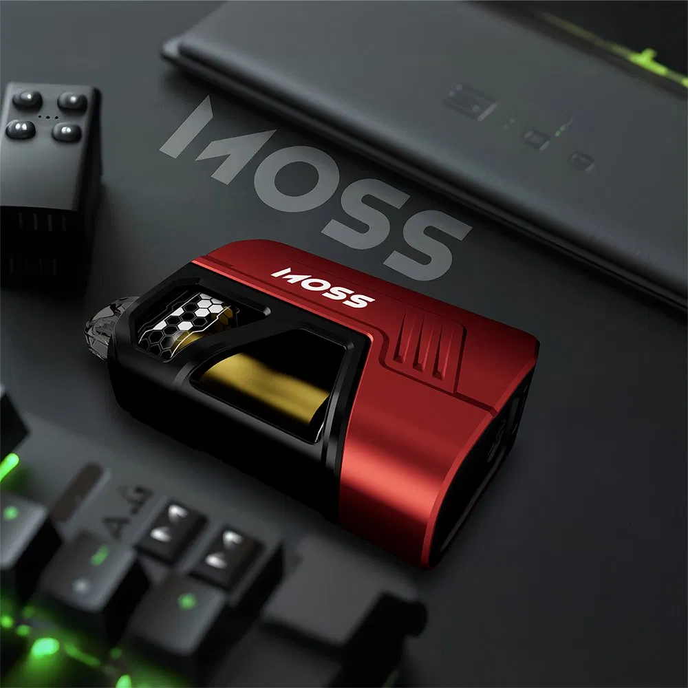 2025 New Arrival 8000 Puffs Smart Screen Electronic Cigarette Wholesale Price OEM Custom Zero Nicotine Gunnpod Moss Disposable Vape with Replacement 15ml Pod