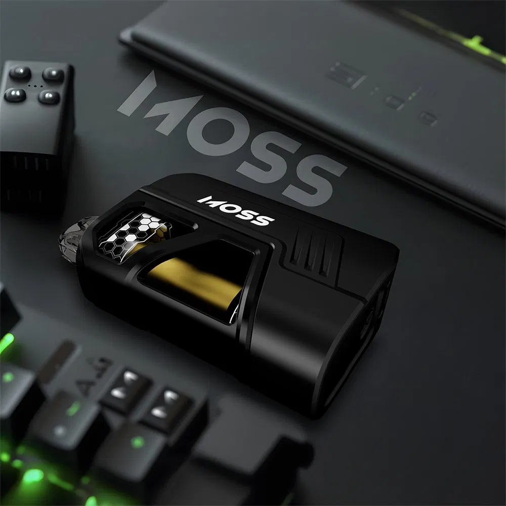 2025 New Arrival 8000 Puffs Smart Screen Electronic Cigarette Wholesale Price OEM Custom Zero Nicotine Gunnpod Moss Disposable Vape with Replacement 15ml Pod