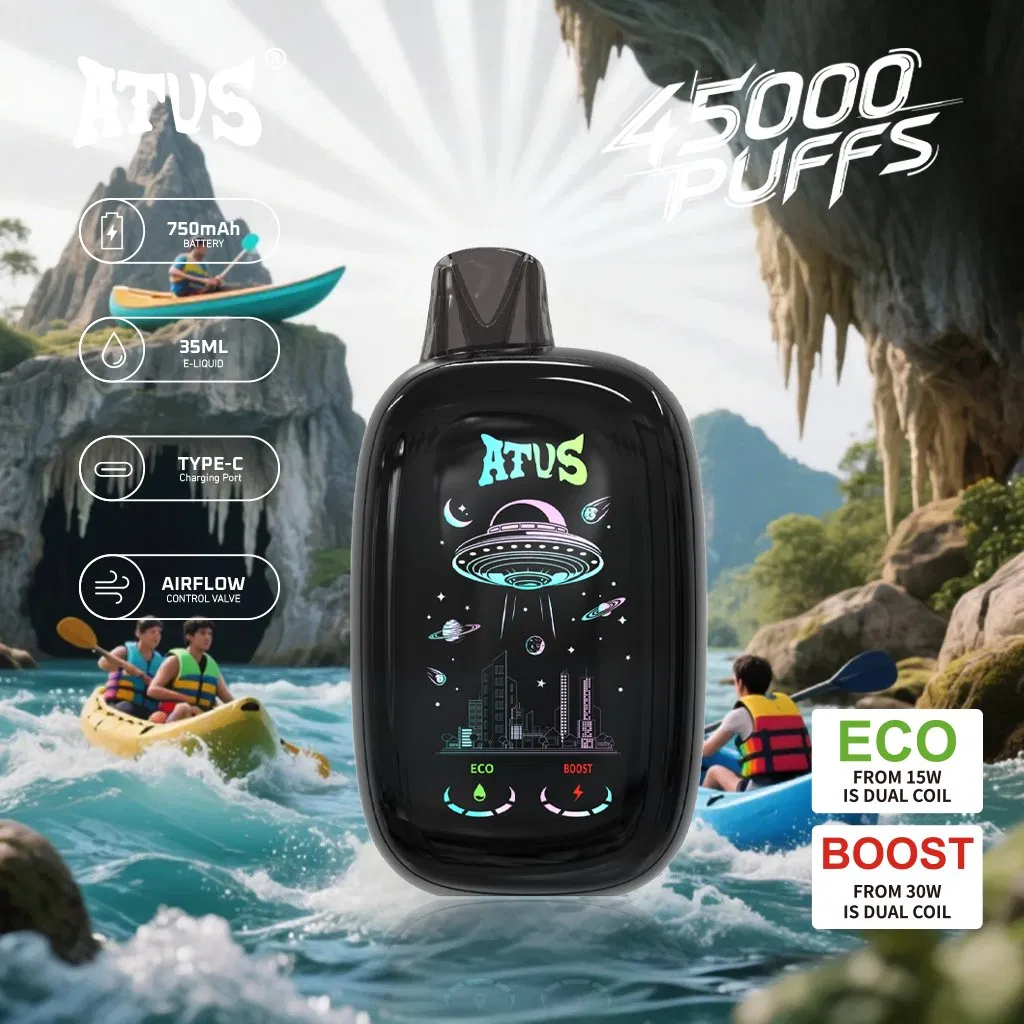 2026 New Leak-Proof Design Disposable Vape Smart Phone EU Warehouse 30000 45000 Puff Bar LED Light Vapes 20K 30K 45K Puff Hookah Shisha EU Warehouse Vape