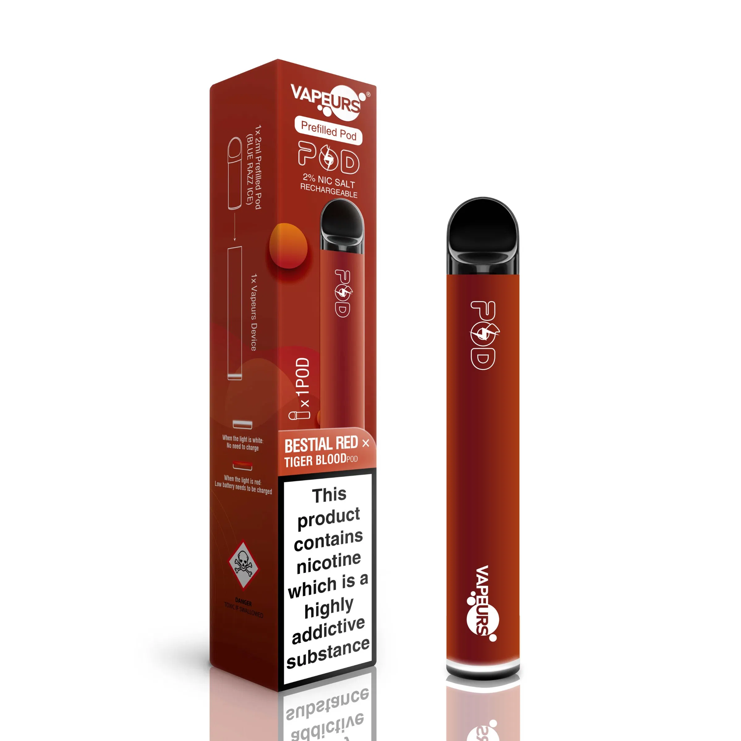 2ml 900 Puffs Disposable Vape Skey Stick Puff Bar with LED Light Wholesale Disposable Vape Pen Airflow Adjustable Direct to Lung E Cigarette