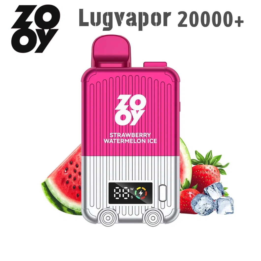 German Warehouse Zooy Lugvapor 20000+ Puffs Adjustable Airflow Disposable E Cig Vapor Puff Bar Vape Pod Wholesale E Cigarette