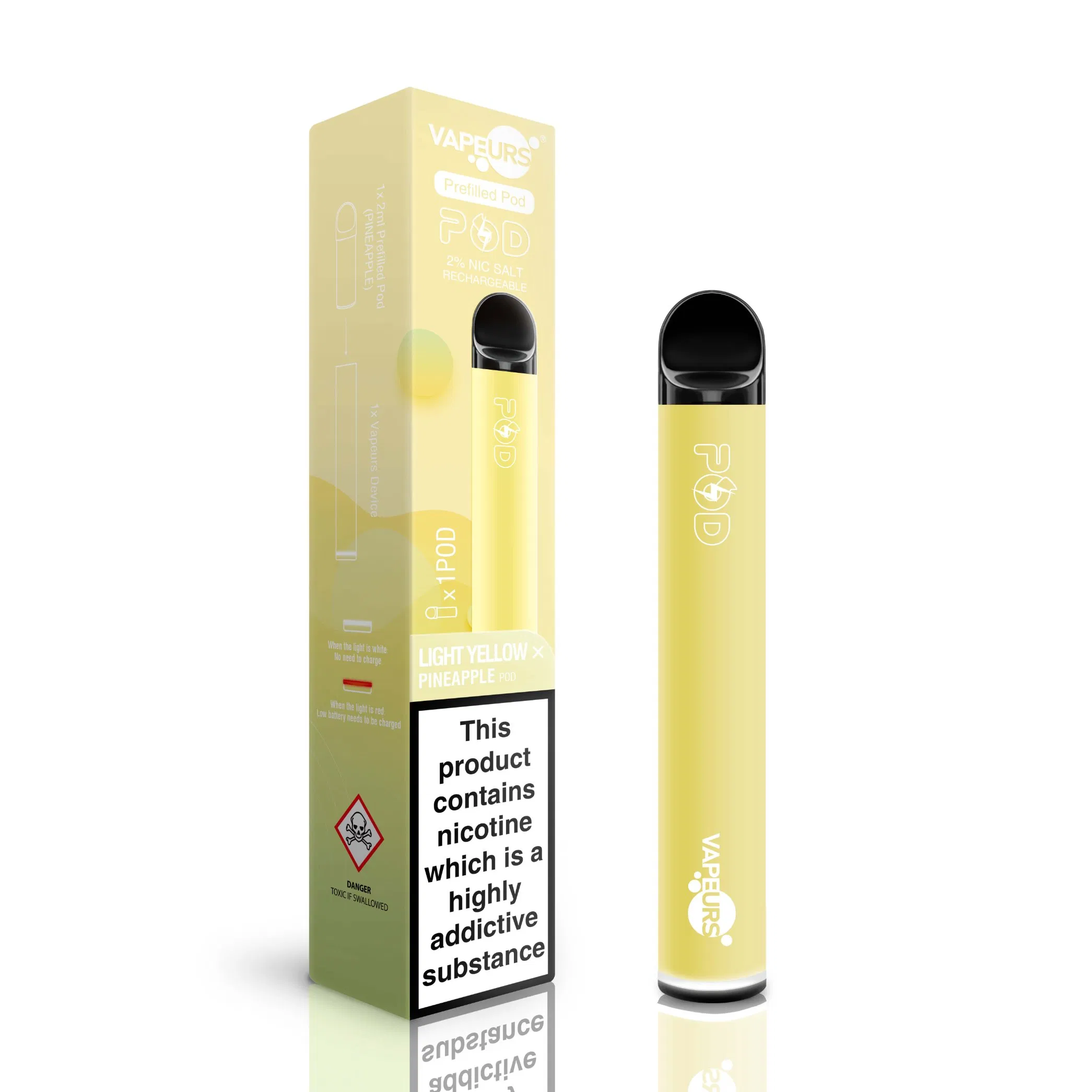 2ml 900 Puffs Disposable Vape Skey Stick Puff Bar with LED Light Wholesale Disposable Vape Pen Airflow Adjustable Direct to Lung E Cigarette