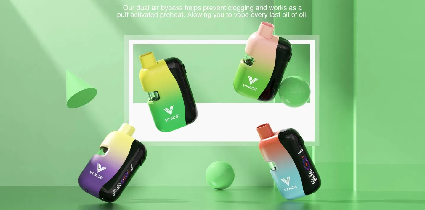 Premium LED Digital Screen 1ml 2ml All-in-One Disposable Empty Vape Pen Device for Thick Oils