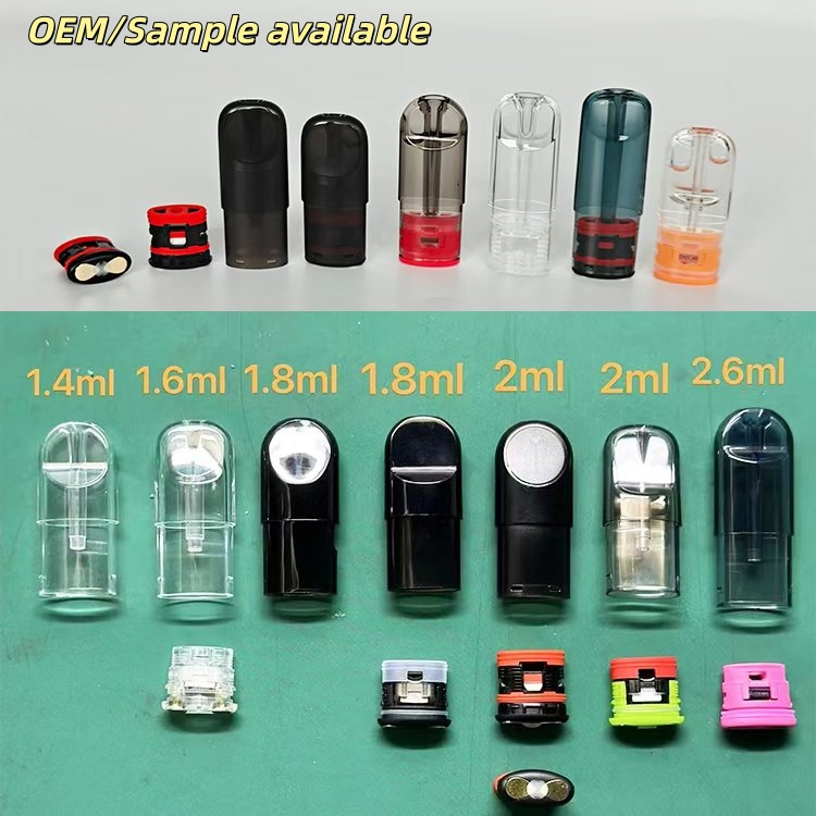 OEM Refillable Pod Cartridge 1.0ml-3.0ml 2ml Replacement Pod Compatible with Relx Pod Marbo Pod Zgar Pod Device