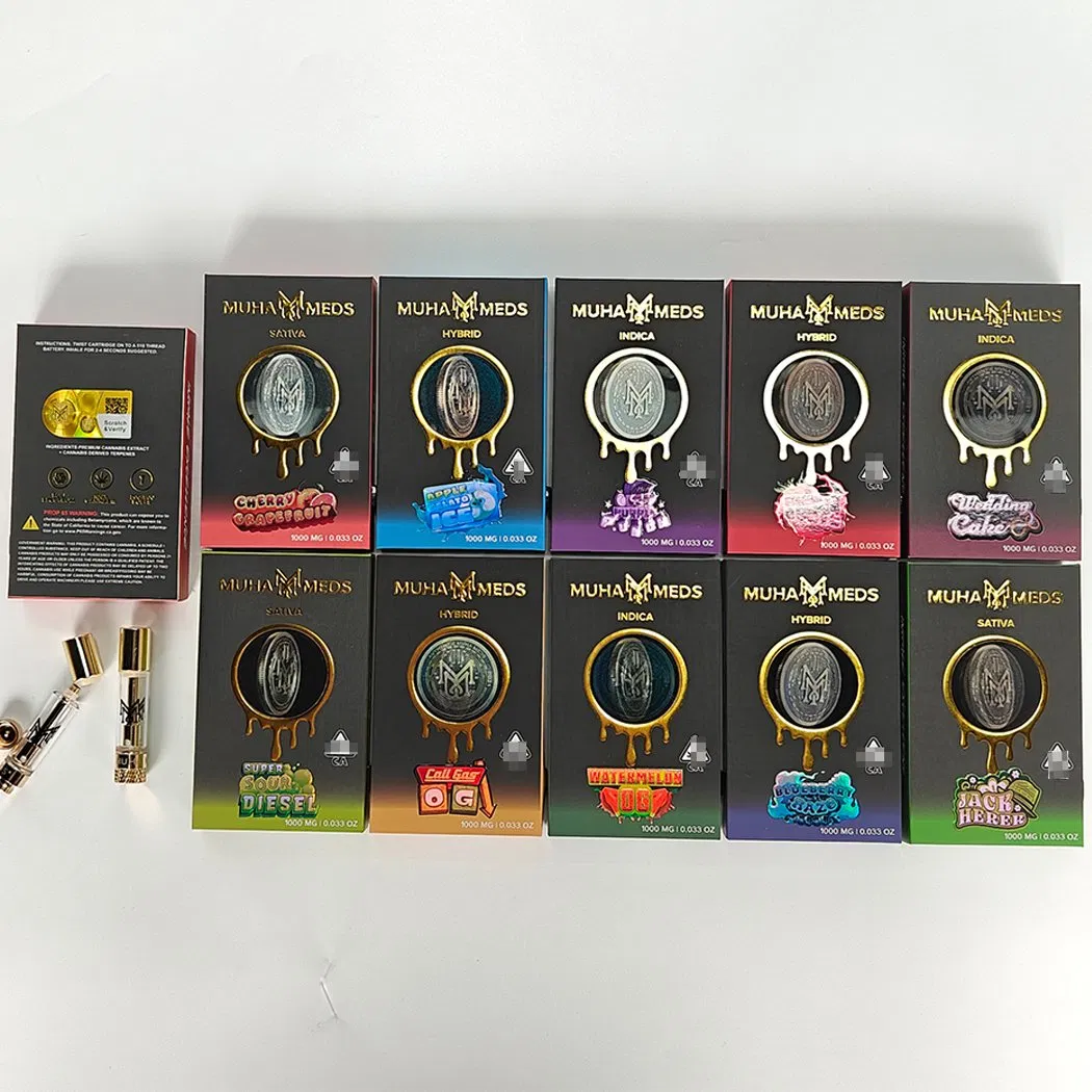 Factory Wholesale High Quality No Oil Leakage Muha 510 Thread Ceramic Cartridge Packaging Box Med Cart