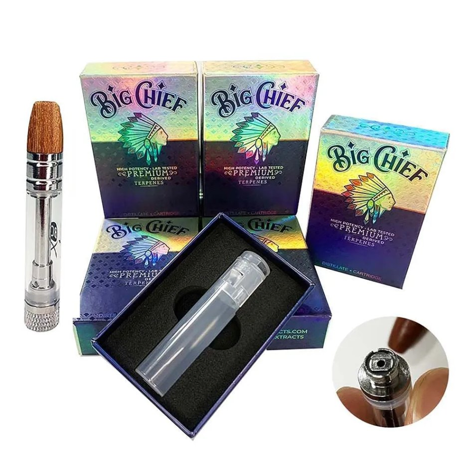 Premium Gold 510 Thread Empty Cartridge for Thick Oil - Cookies, Big Chief, Rove Style