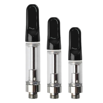 OEM Factory Wholesale Custom 510 Thread Empty Carts Vaporizer Cartridge 0.5ml 0.8ml 1ml for Live Resin Rosin Distillate Thick Oils with Screw Press on Tip