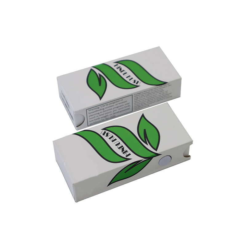 0.5ml 1ml 2ml Child Resistant Proof Cartridge Packaging Paper Box Child Resistance Oil Carts Pen Pod Package with Custom Gold Foil Printing