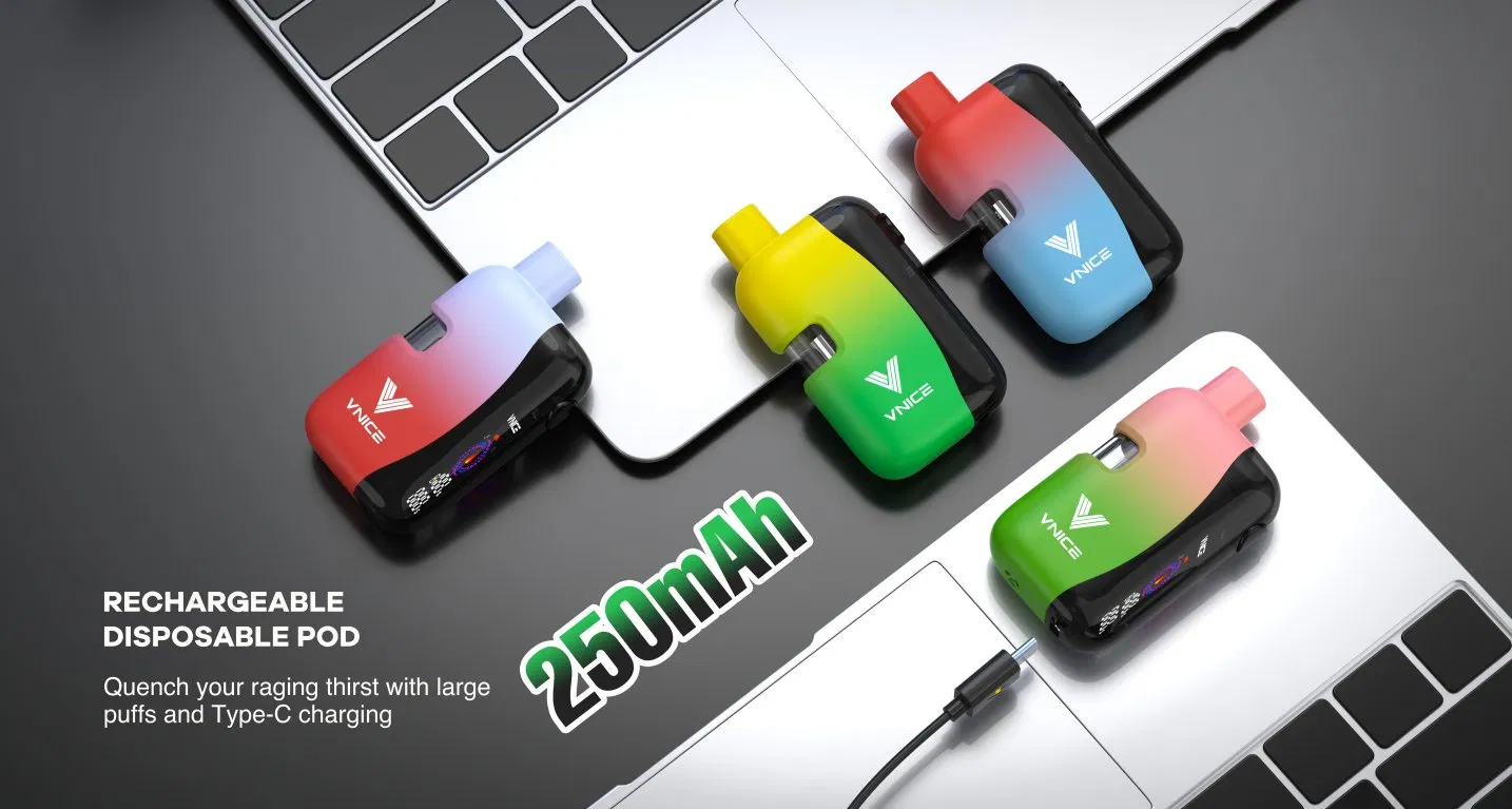 Premium LED Digital Screen 1ml 2ml All-in-One Disposable Empty Vape Pen Device for Thick Oils