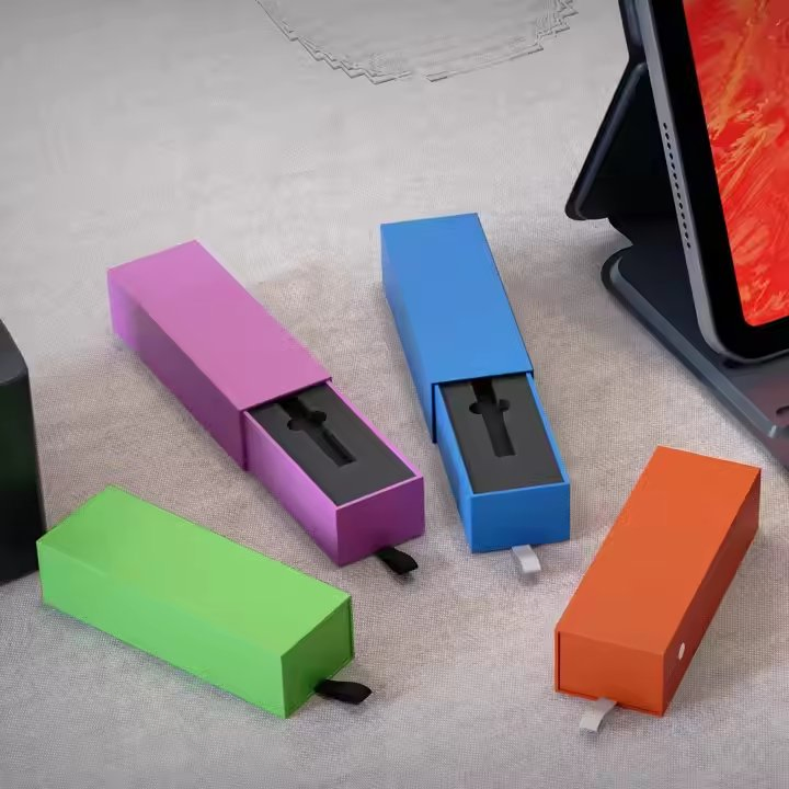 0.5ml 1ml 2ml Child Resistant Proof Cartridge Packaging Paper Box Child Resistance Oil Carts Pen Pod Package with Custom Gold Foil Printing