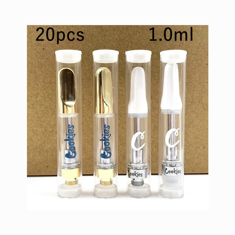 Wholesale 510 Cart OEM 510 Thread Battery Packaging Empty 0.5ml 1ml Disposable Thick Oil Pen Cookies Gold Cartridge