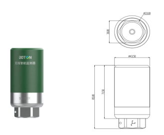 Lorawan Wireless Triaxial Accelerometer for Machinery Condition Monitoring Wireless Vibration Analyzer to Detect Motor Fault