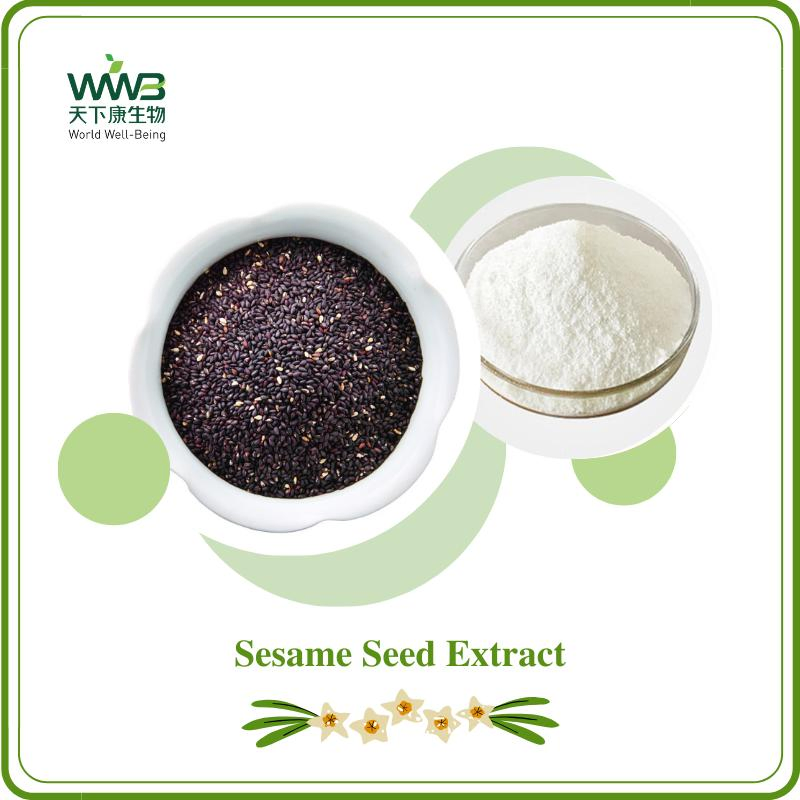 World Well-Being Factory Dirtect Supply Free Sample Vitamin E Health Food Good for Hair Care Sesame Paste Sesamin 90% Sesame Seed Extract