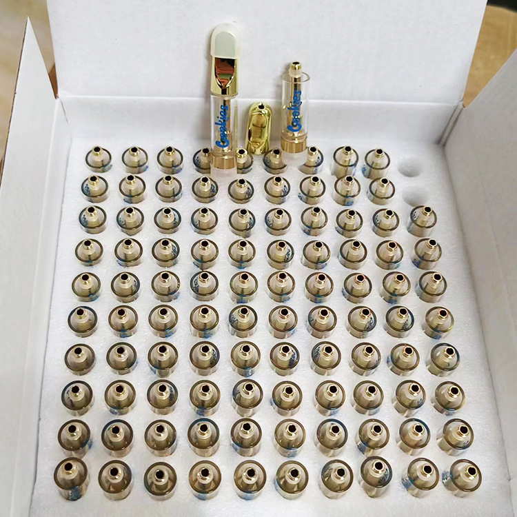 Wholesale 0.5ml 0.8ml 1ml Ceramic Coil 510 Thread Cartridge Gold Silver Krt Cookies 510 Empty Thick Oil Empty Vape Cartridge