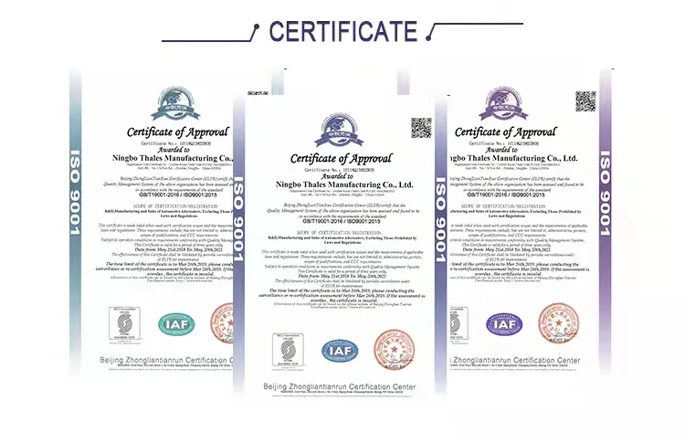 Certificates