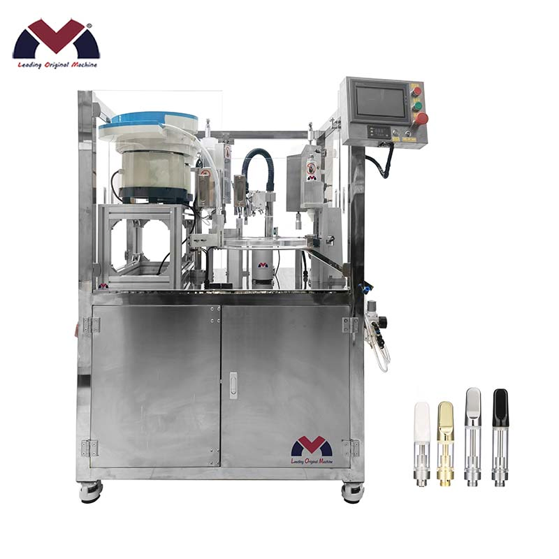 Automatic High Precision Thick Cartridge Oil Filling Machine with Heated Oil Filling Machine Oil Vape Carts Pod