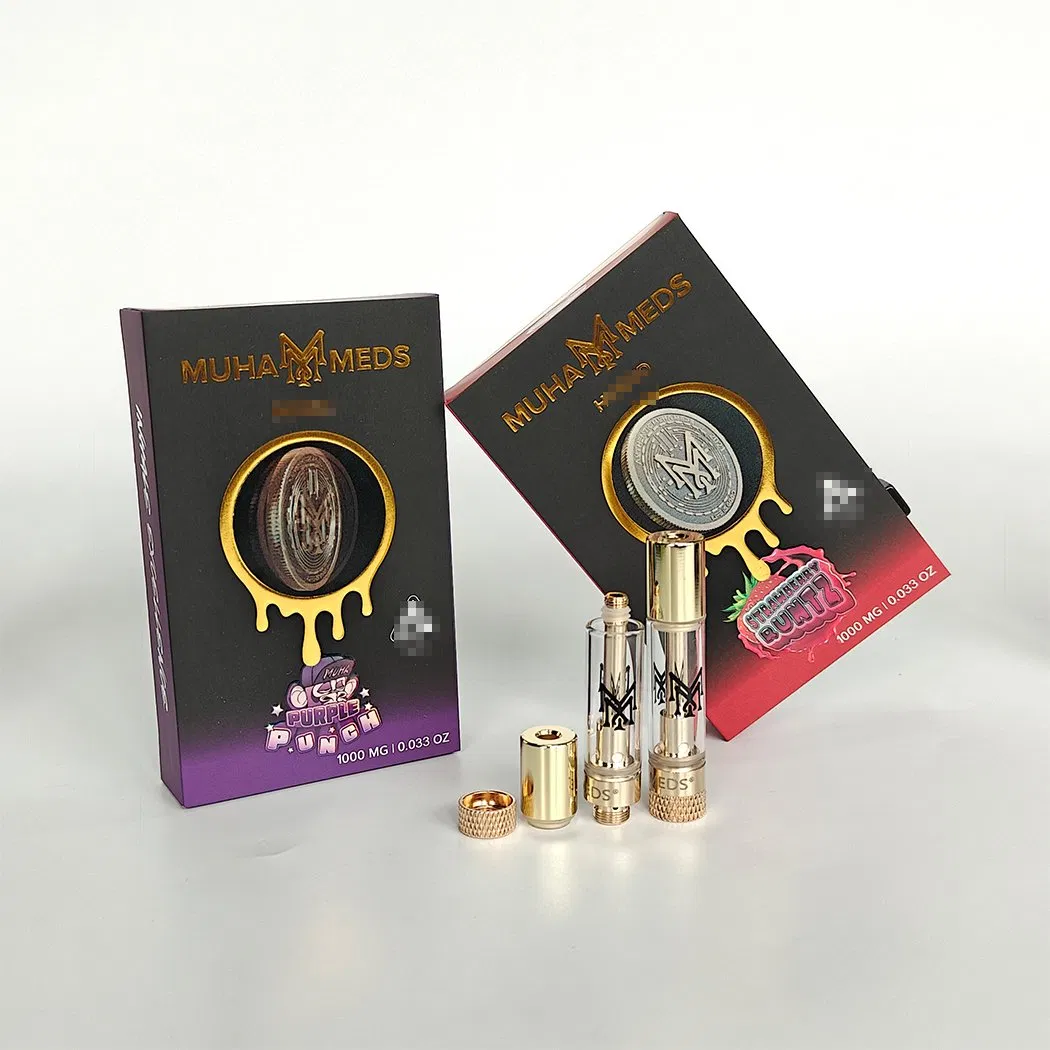 Factory Wholesale High Quality No Oil Leakage Muha 510 Thread Ceramic Cartridge Packaging Box Med Cart