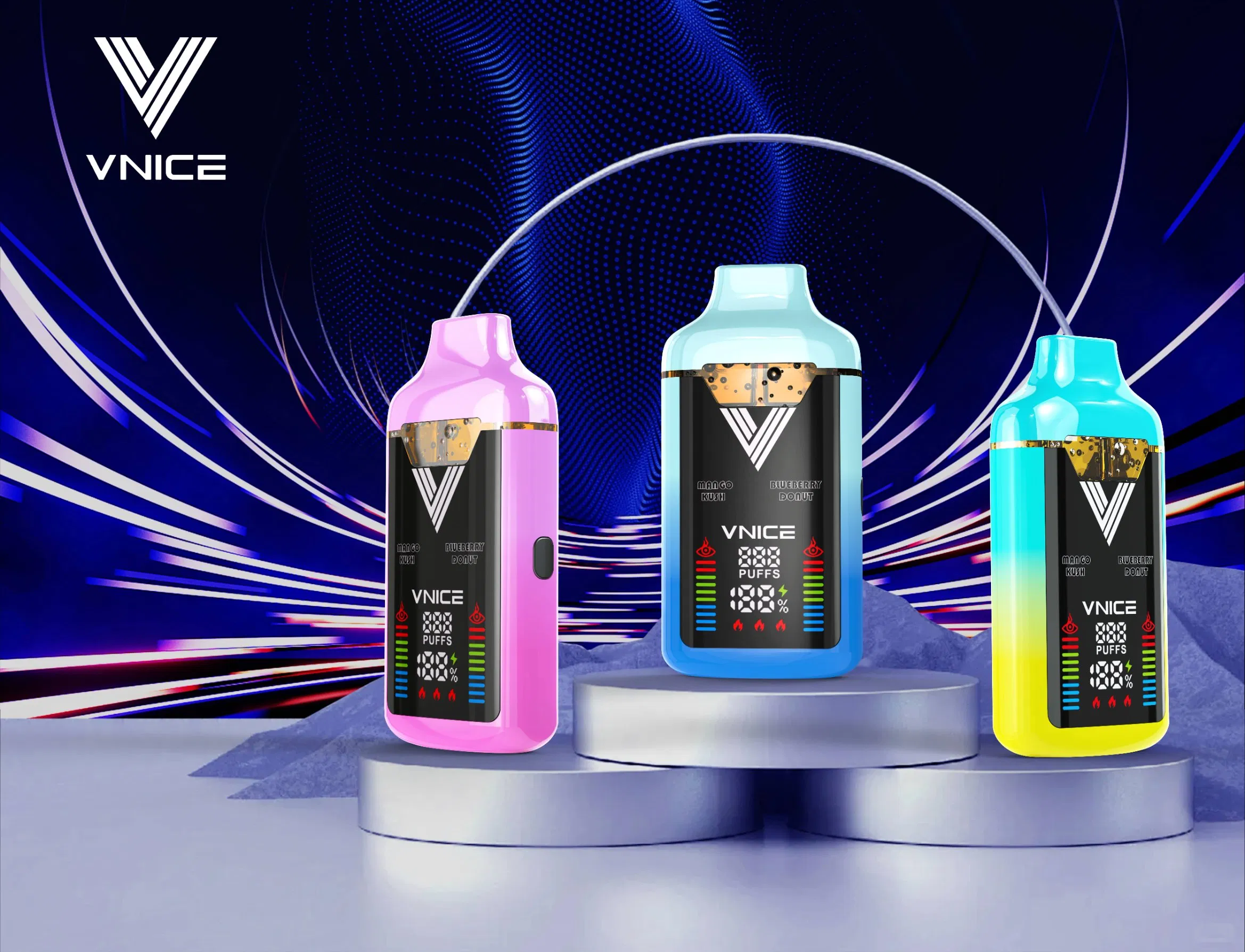 Button Activate Dual Tank Stainless Still Pre-Heating Disposable Vape Hardware Available for Customize