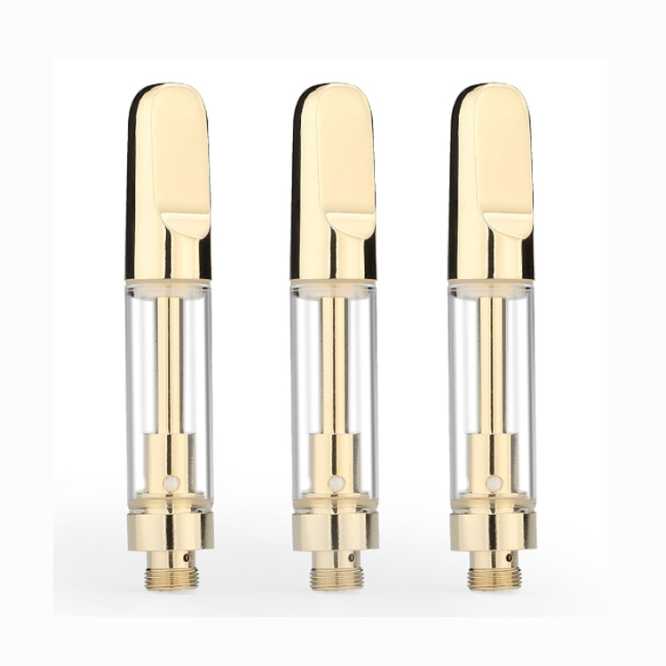 Wholesale 510 Cart OEM 510 Thread Battery Packaging Empty 0.5ml 1ml Disposable Thick Oil Pen Cookies Gold Cartridge
