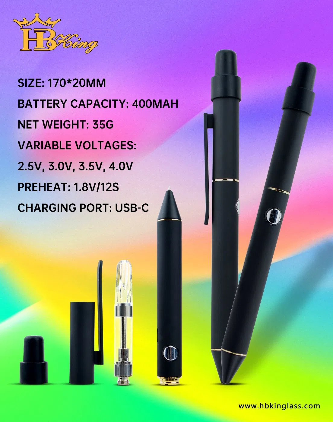 Ceramic Chamber Electronic Hand Pipe with 4000mAh Battery Digital Device