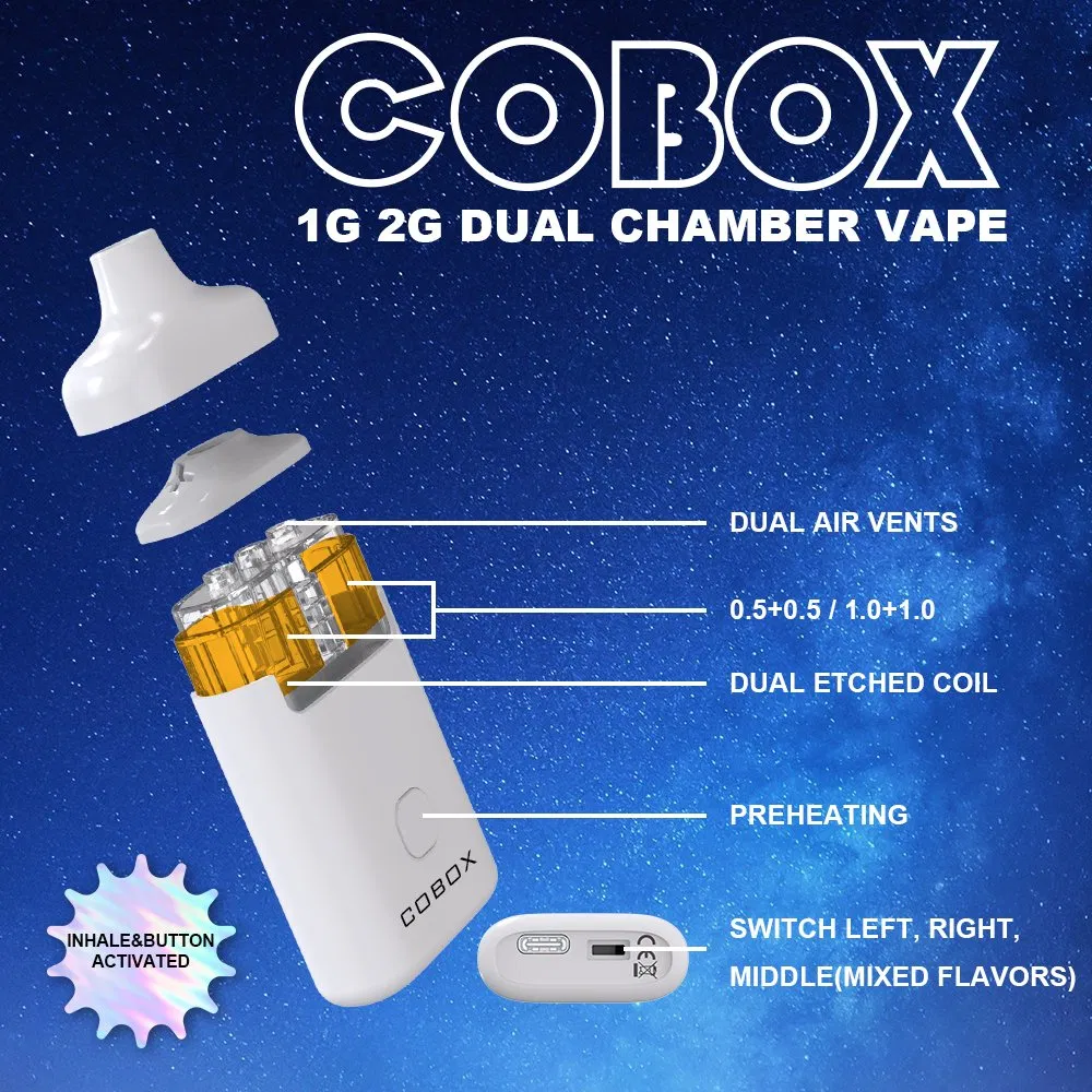 Hot Sell 2000mg 2g 2ml 2.0ml 2 Gram Empty Dispos Vape Slid3 Fusion Custom Holographic Box Hxc Live Resin Thick Oil PRO 3in1 Flavors Pen Disposable