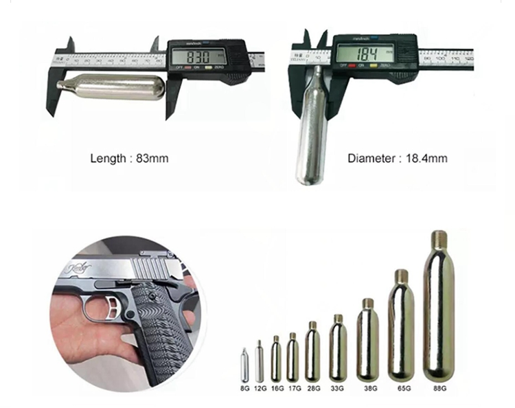 CO2 12g Cartridge Hunting Gas Air Pod Mini Tank 12gram CO2 Capsule