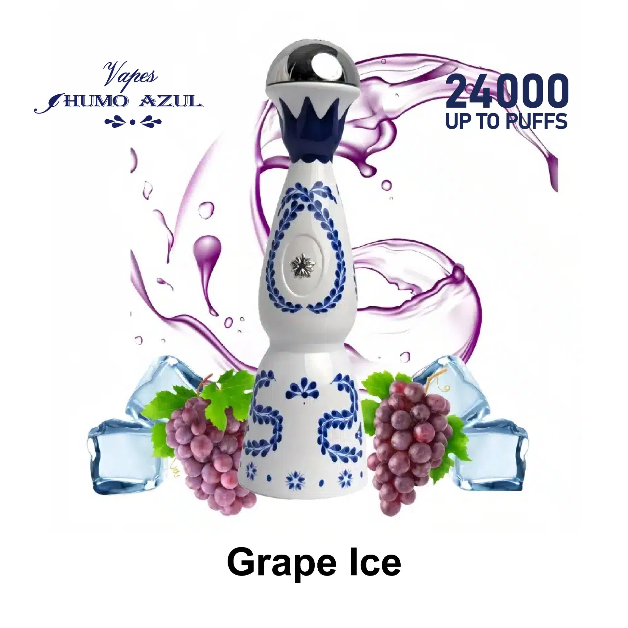 Original Humo Azul 24K Puffs Disposable Vape Pen Cartridge Pods E Cigarette Atomizer 24000 15000 30000 Phone Vape Puff with Tequila Bottle Design