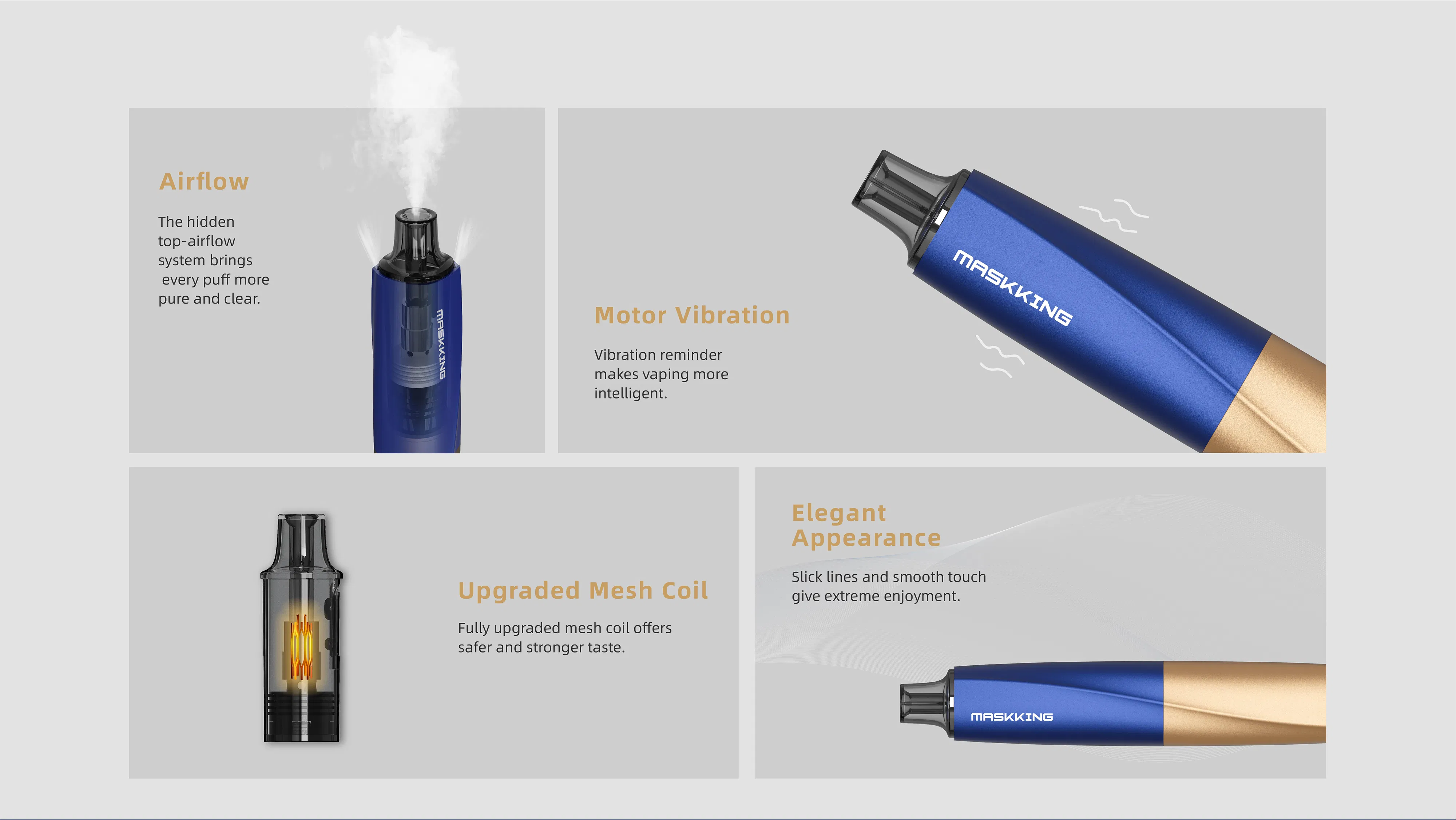 Nomi Pod 2ml Juice Vape Maskking Brand Vape Device Prefilled Pod and Refillable Pod Kit