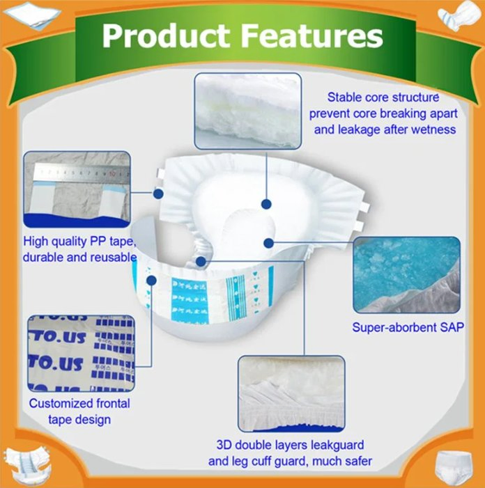 High Absorbency Disposable Underpants for Adults