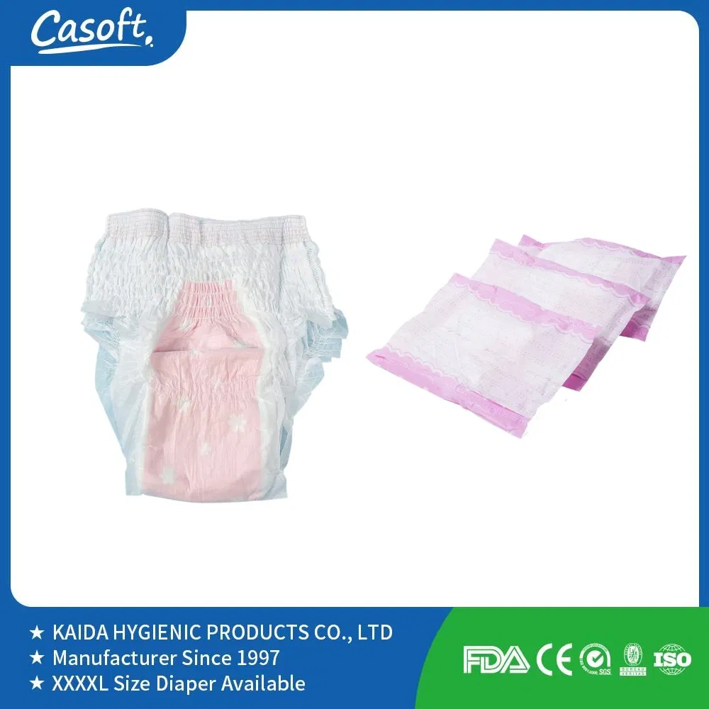 Free Sample Ladies Private Label Sanitary Napkins Lady Disposable Menstrual Pants High Waist Disposable Printed Ultra Soft Over Night