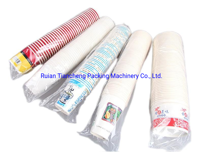 Automatic High Speed Disposable Paper Plastic Bowl Cup Lid Coffee Bowl Counting Cover Plate Tray Food Container Packing Machine