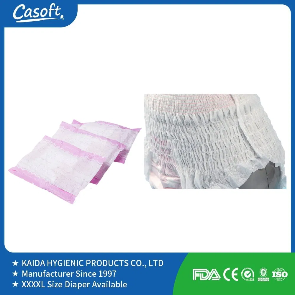 Free Sample Ladies Private Label Sanitary Napkins Lady Disposable Menstrual Pants High Waist Disposable Printed Ultra Soft Over Night