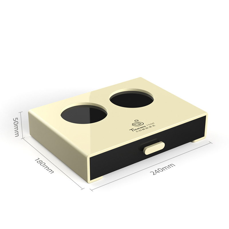 Custom Acrylic Hotel Toiletries Storage Box Disposable Toothbrush Holder for Hotel and Guesthouse Sinks