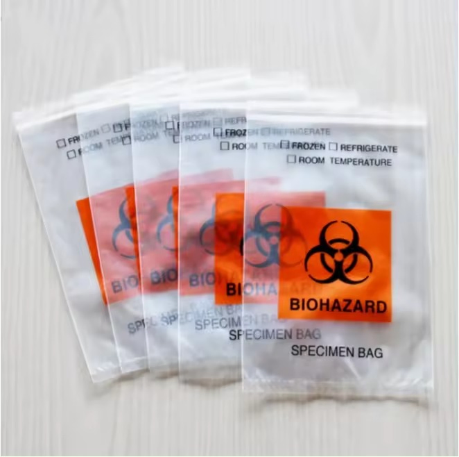 Customized Transparent Laboratory Medical Testing Yellow Disposable