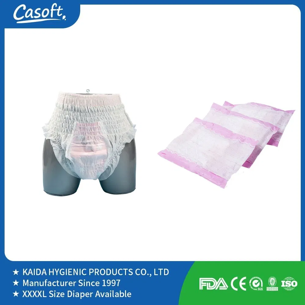 Free Sample Ladies Private Label Sanitary Napkins Lady Disposable Menstrual Pants High Waist Disposable Printed Ultra Soft Over Night
