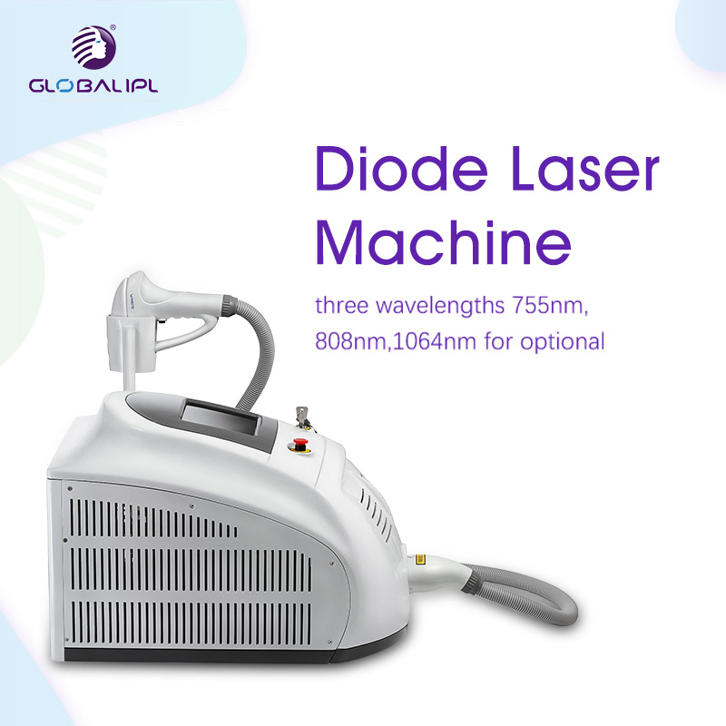 Permanent Hair Removal Portable Diode Hair Removal Laser Machine 808nm 755 1064 808nm Hair Removal