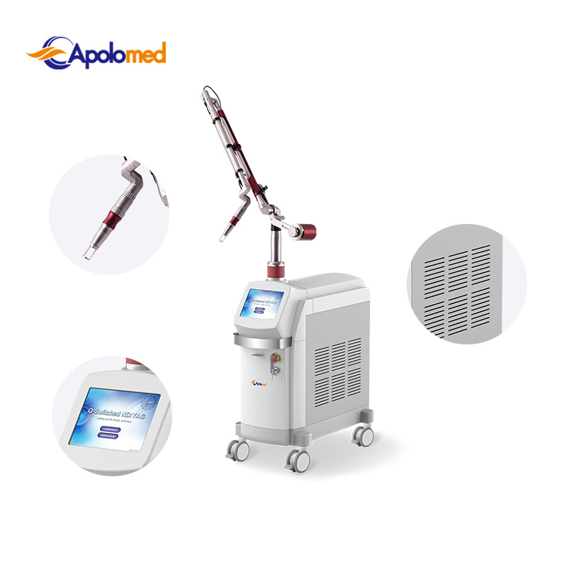 Q Switch Laser Tattoo Removal Device Eo (Electro-optical) Q-Switched ND YAG Laser Tattoo-Removal System for Tattoo Removal Skin Rejuvenation