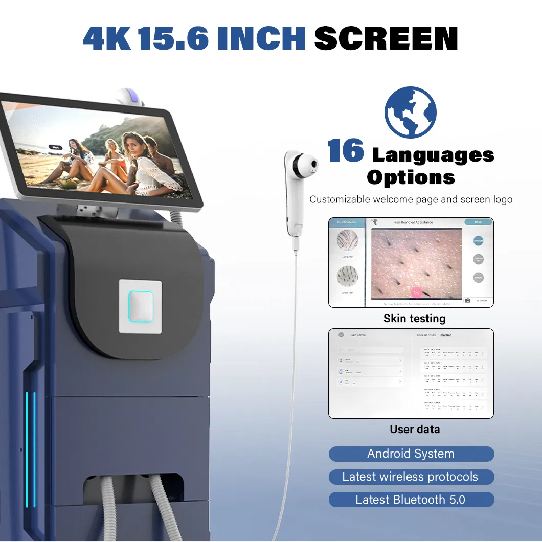 Coherent Bar Three Wave Diode Laser Hair Removal 808 High Power Equipment