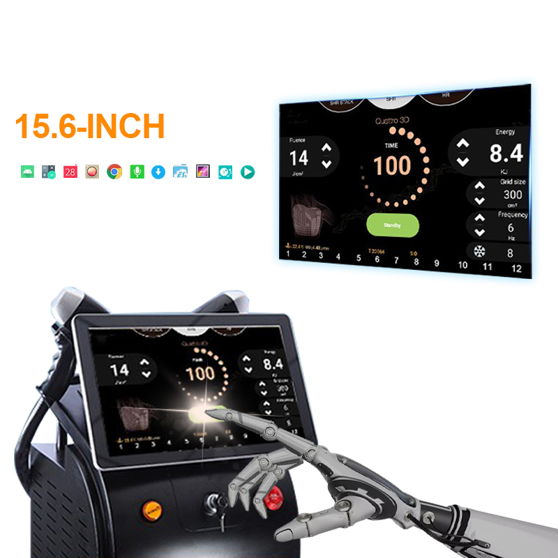 Professional Triple Wavelength Diode Laser 808nm Pico ND YAG Machine 1600W Ice Titanium Hair Removal and Tattoo Removal