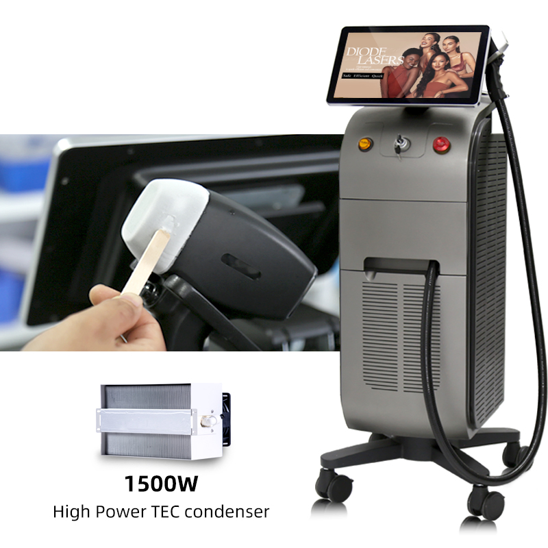 Man Bare Back Laser Hair Removal Titanium Laser Hair Removal Machine 3 Waves