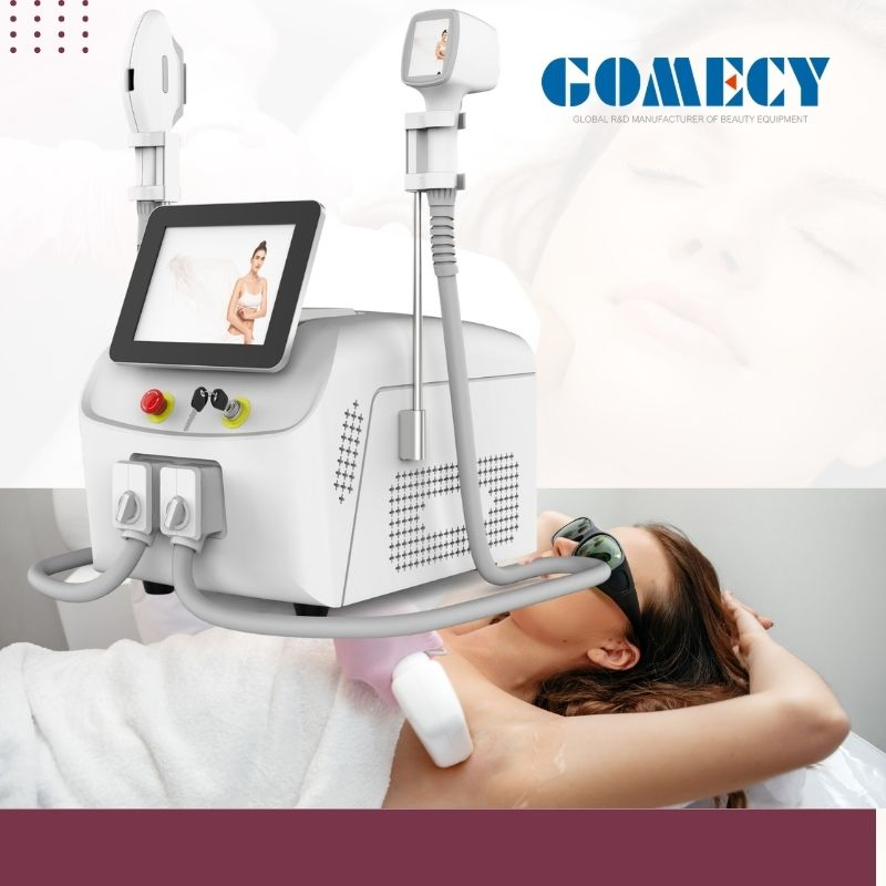 High Power Multi Functional Beauty Machine IPL Diode Laser 808nm Wrinkle Removal Acne Therapy SPA Equipment