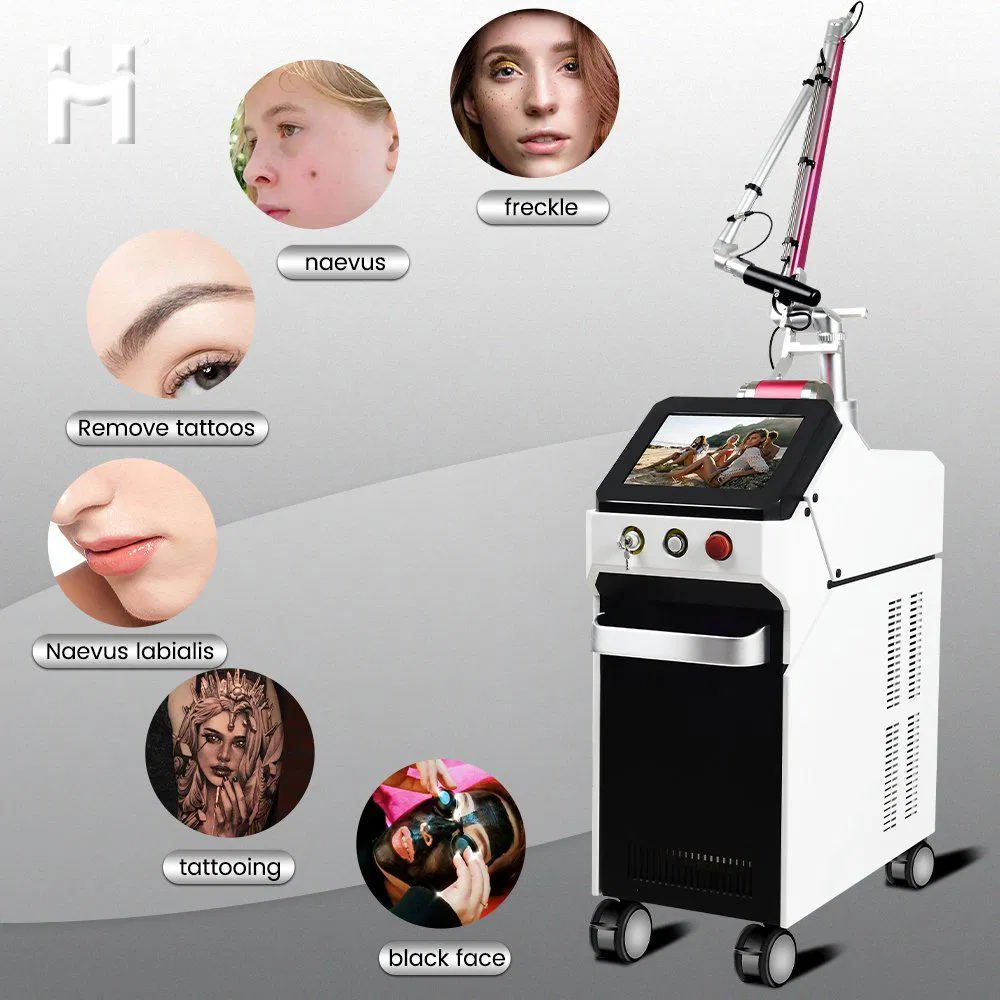 New Professional Picolaser Picosecond Laser 532nm 1064nm Q Switched ND YAG Laser Tattoo Removal Pico Laser Machine