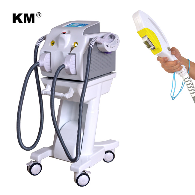 Cosmetics Korea IPL Laser Epilation Permanent Hair Removal Ice Face Beauty Machine / Laser Opt Skin Rejuvenation New Device