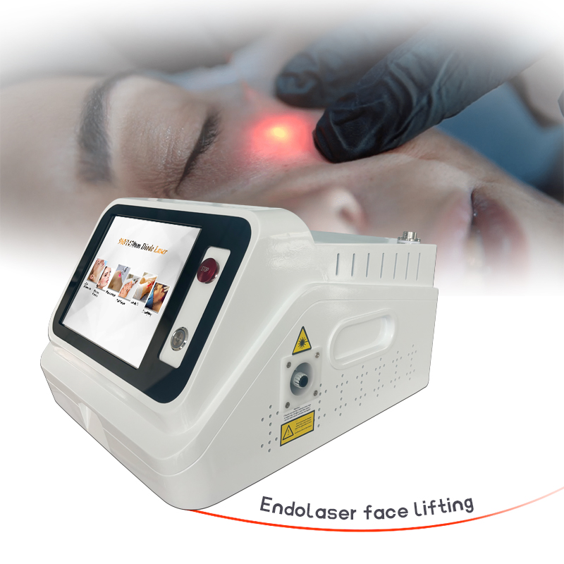 Surgical Face Lifting Fat Loss Diode Laser System with Fiber Optic Lifting Laser Liposuction Machine Endolaser 980nm 1470nm