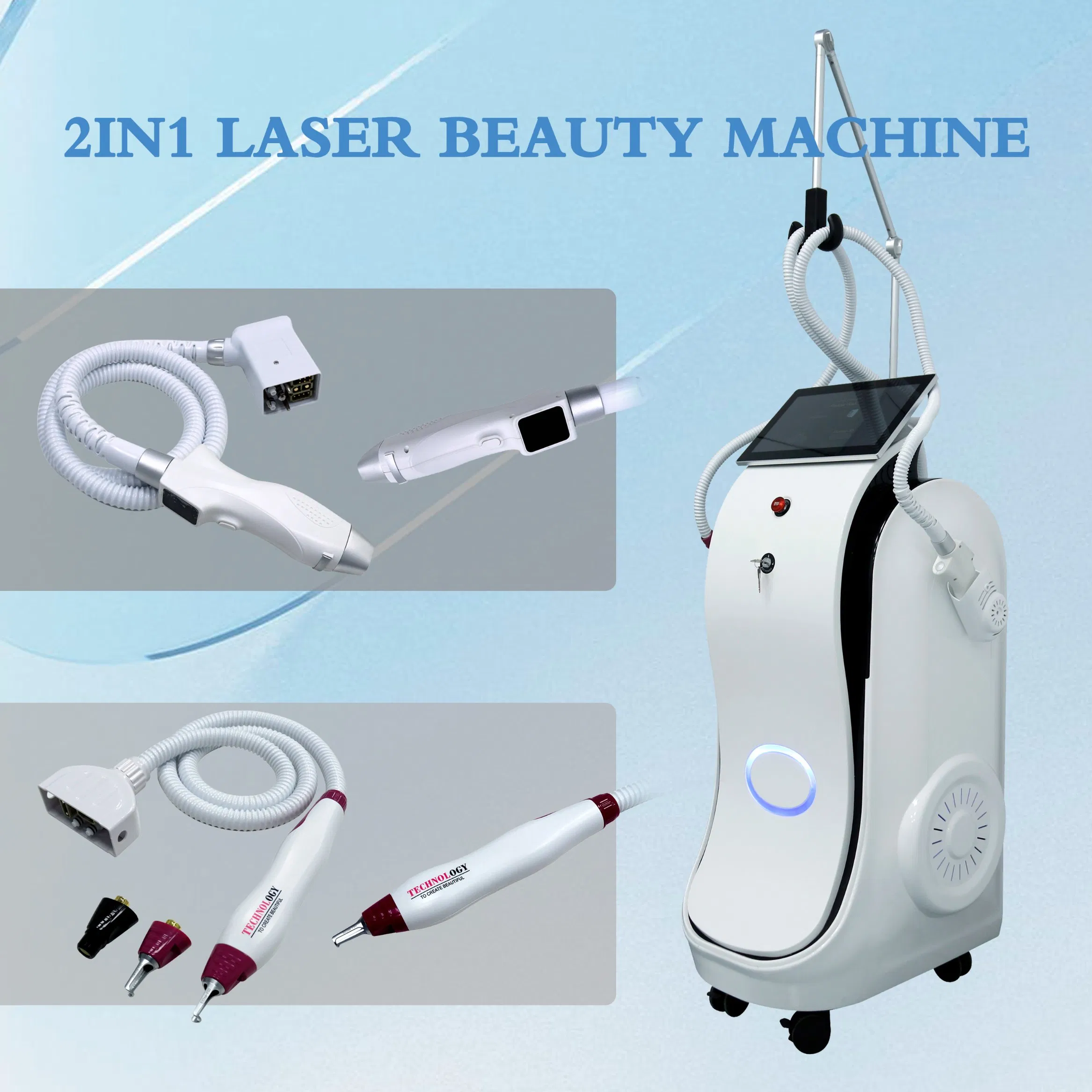 Km Laser Multifunction 3 In1 IPL+ND: YAG Laser+ Diode Laser+ RF IPL Hair Removal Skin Rejuvenation Acne Pigmentation Treatment Machine Opt IPL Laser