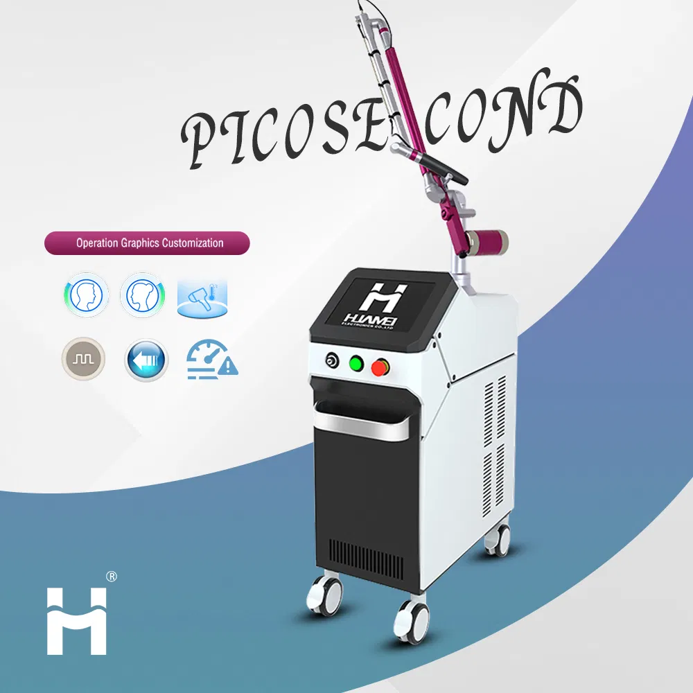 New Professional Picolaser Picosecond Laser 532nm 1064nm Q Switched ND YAG Laser Tattoo Removal Pico Laser Machine