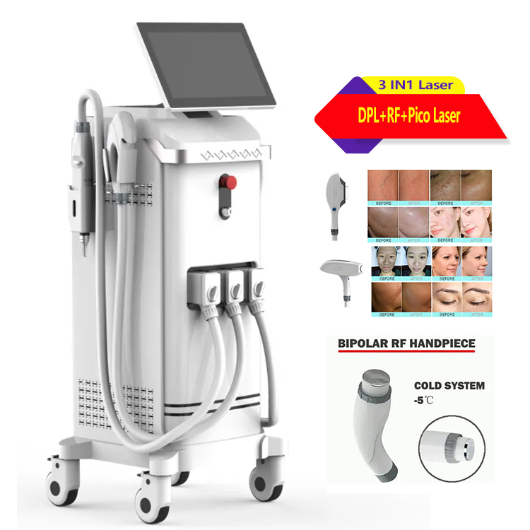 3-in-1 High-Power 808nm Diode Laser Hair Removal Machine