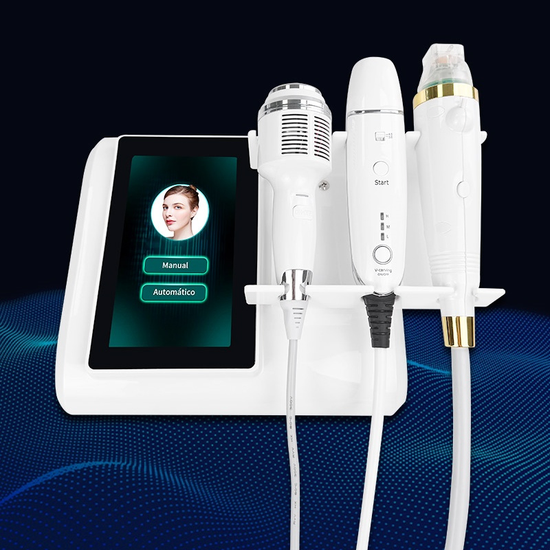 Gold RF Microneedle Device with Hifu and Ice Hammer Combination