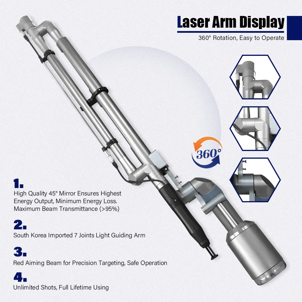 High-Efficiency 1-10Hz Laser Tattoo and Hair Removal Device